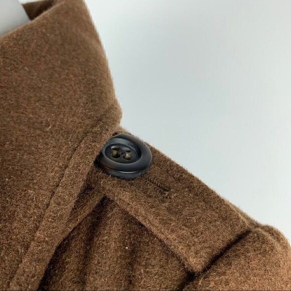 Old Navy jacket S brown 39% wool double breasted - Picture 8 of 12